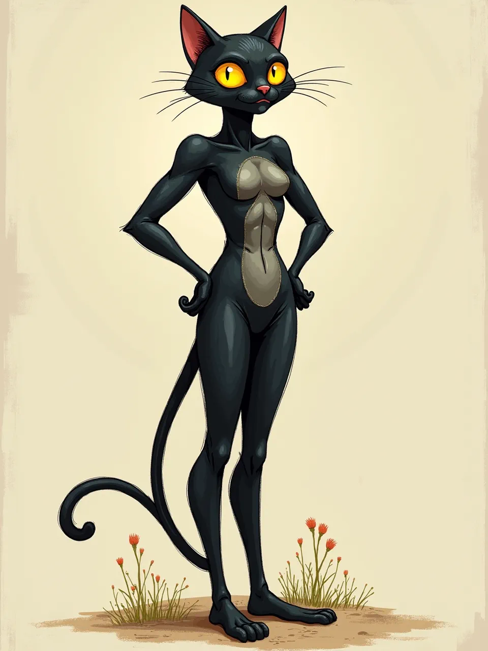 Discover Mattias Adolfsson's iconic illustration style vividly portraying Catwoman. This unique vibrant digital illustration features dynamic lighting, rich textures, and a signature whimsical artistic flair.