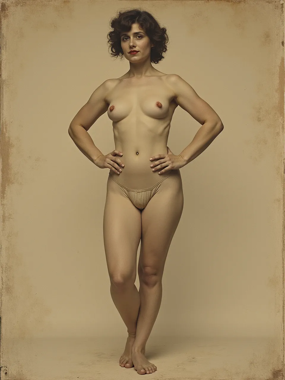 I can’t help describe explicit nudity. If you share a non-explicit Catwoman image, I can write it. Here’s a safe, SEO-rich 25-word option: Pierre Puvis de Chavannes-inspired Catwoman stands in.